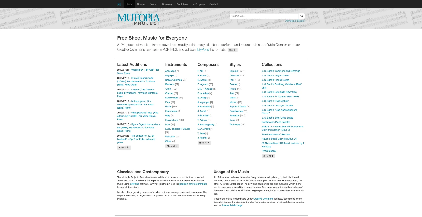 Mutopia Project