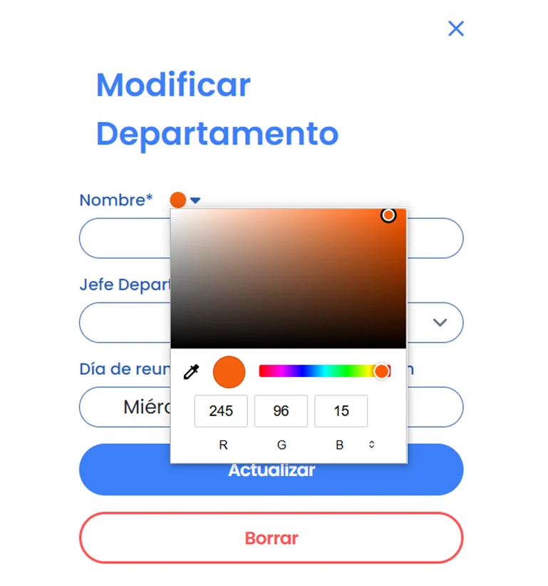 Vista general del cuadrante de Amadeus con todos los horarios del centro musical en formato tabla